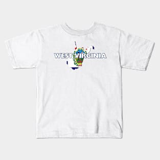 West Virginia Colored State Kids T-Shirt